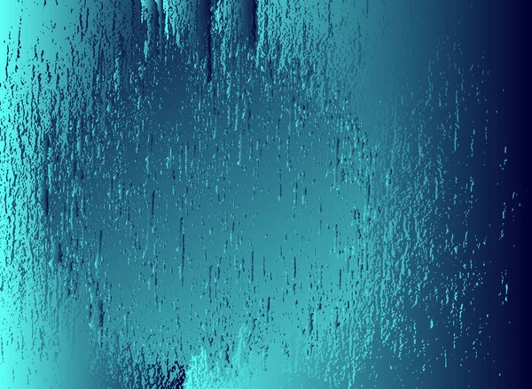 Abstract Vector Kosmische Psychedelische Blauw Turquoise Kleurverloop Achtergrond Fractal Glanzende — Stockvector
