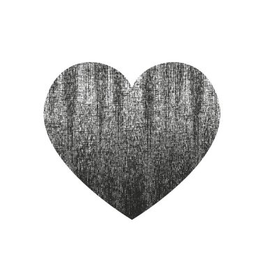 Sıkıntı grunge kalp beton doku ile izole. Tebrik kartı, Sevgililer s gün, düğün için öğe. Yaratıcı kavramı. Vektör çizim