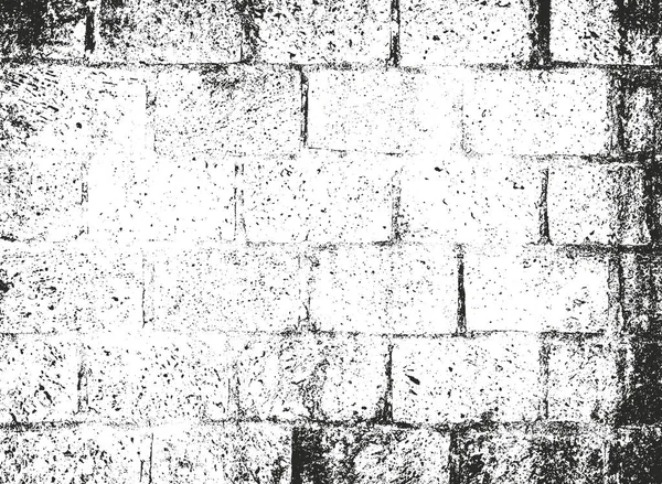 Texture Recouvrement Perturbée Vieux Mur Briques Fond Grunge Illustration Vectorielle — Image vectorielle