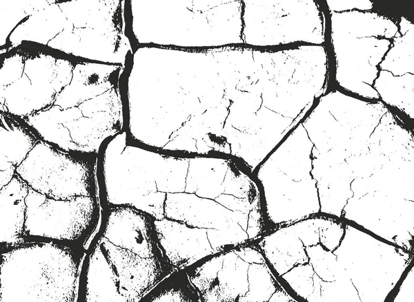 Niepokojąca Powłoka Tekstury Pękniętego Betonu Kamienia Lub Asfaltu Gruntowna Przeszłość — Wektor stockowy