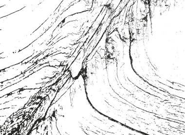 Çatlamış beton, taş ya da asfaltın sıkıntılı örtülü dokusu. Grunge 'un arka planı. soyut yarım ton vektör çizimi