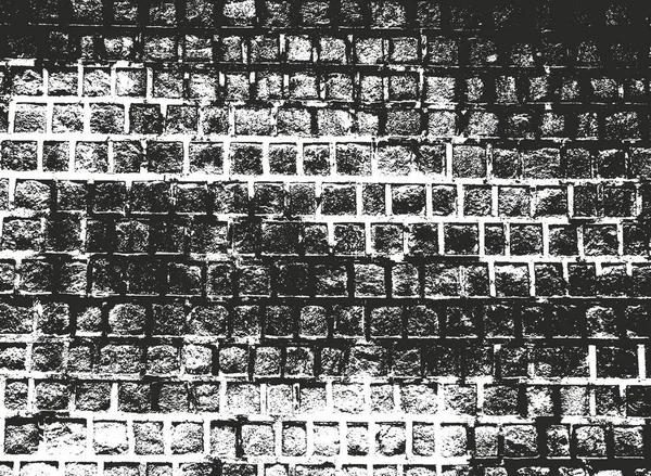 Distressed Overlay Textur der alten Ziegelmauer — Stockvektor
