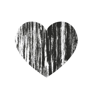 Sıkıntı grunge kalp beton doku ile izole. Tebrik kartı, Sevgililer s gün, düğün için öğe. Yaratıcı kavramı.