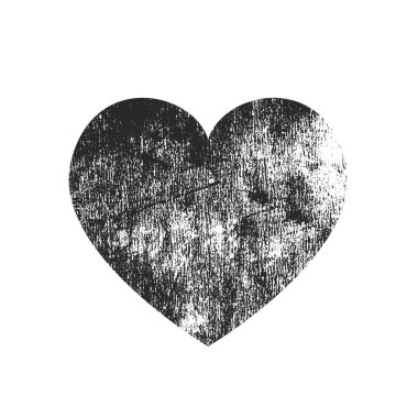 Sıkıntı grunge kalp beton doku ile izole. Tebrik kartı, Sevgililer s gün, düğün için öğe. Yaratıcı kavramı.
