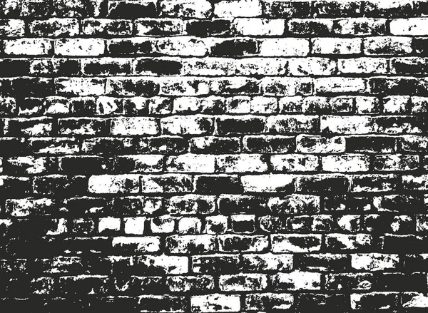 Textura de sobreposição angustiada de parede de tijolo velho — Vetor de Stock