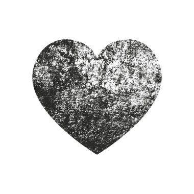 Sıkıntı grunge kalp beton doku ile izole. Tebrik kartı, Sevgililer s gün, düğün için öğe. Yaratıcı kavramı.