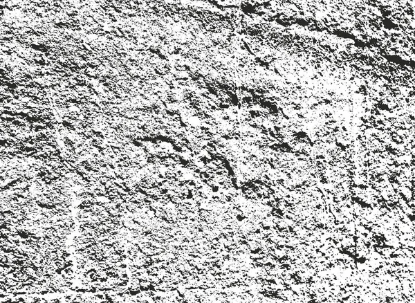 Textura de sobreposição angustiada de concreto rachado — Vetor de Stock