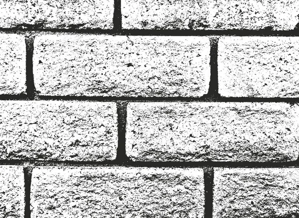 Distressed Overlay Textur der alten Ziegelmauer — Stockvektor