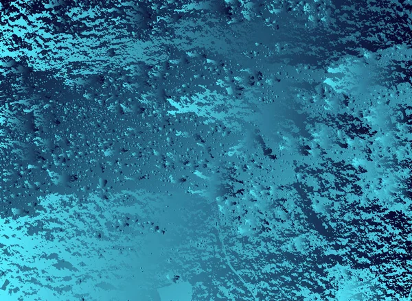 抽象向量宇宙迷幻蓝和绿松石梯度背景。分形闪亮元素. — 图库矢量图片
