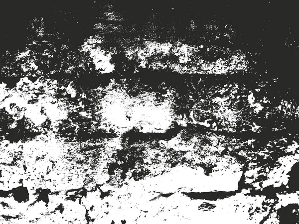 오래 된 벽돌 벽의 고민된 오버레이 텍스처 — 스톡 벡터