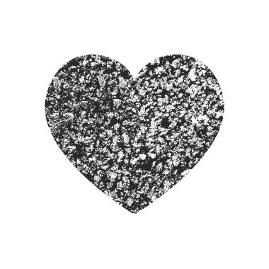 Sıkıntı grunge kalp beton doku ile izole. Tebrik kartı, Sevgililer s gün, düğün için öğe. Yaratıcı kavramı.