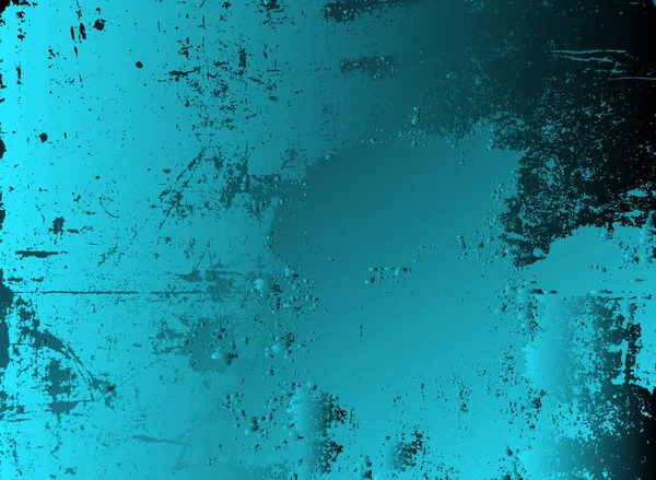 Vetor abstrato azul psicodélico cósmico e fundo gradiente turquesa. Elementos brilhantes fratais . — Vetor de Stock