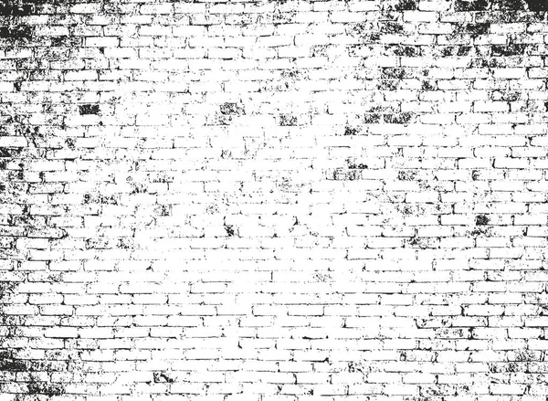 Textura de sobreposição angustiada de parede de tijolo velho — Vetor de Stock