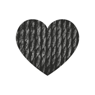 Sıkıntı grunge kalp beton doku ile izole. Tebrik kartı, Sevgililer s gün, düğün için öğe. Yaratıcı kavramı.