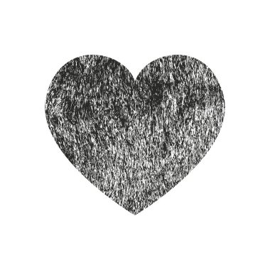 Sıkıntı grunge kalp beton doku ile izole. Tebrik kartı, Sevgililer s gün, düğün için öğe. Yaratıcı kavramı.