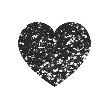 Sıkıntı grunge kalp beton doku ile izole. Tebrik kartı, Sevgililer s gün, düğün için öğe. Yaratıcı kavramı.
