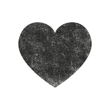 Sıkıntı grunge kalp beton doku ile izole. Tebrik kartı, Sevgililer s gün, düğün için öğe. Yaratıcı kavramı.