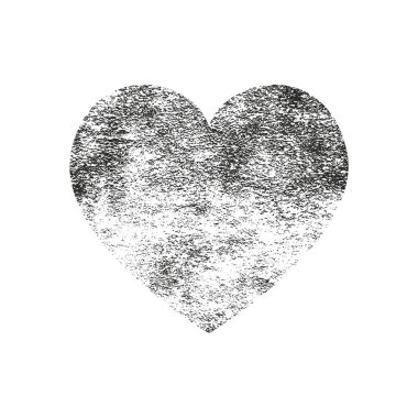 Sıkıntı grunge kalp beton doku ile izole. Tebrik kartı, Sevgililer s gün, düğün için öğe. Yaratıcı kavramı.