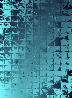 Soyut vektör kozmik psychedelic mavi ve turkuaz degrade arka plan. Fraktal parlak elemanları.