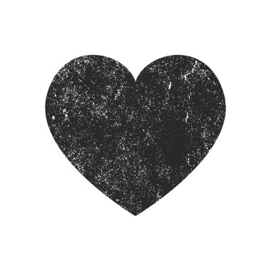 Sıkıntı grunge kalp beton doku ile izole. Tebrik kartı, Sevgililer s gün, düğün için öğe. Yaratıcı kavramı.