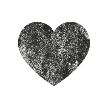 Sıkıntı grunge kalp beton doku ile izole. Tebrik kartı, Sevgililer s gün, düğün için öğe. Yaratıcı kavramı.