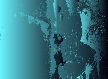 Soyut vektör kozmik psychedelic mavi ve turkuaz degrade arka plan. Fraktal parlak elemanları.