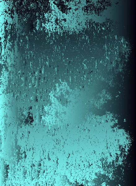 Abstrakter Vektor kosmischen psychedelischen blauen und türkisfarbenen Farbverlauf Hintergrund. Fraktale glänzende Elemente. — Stockvektor