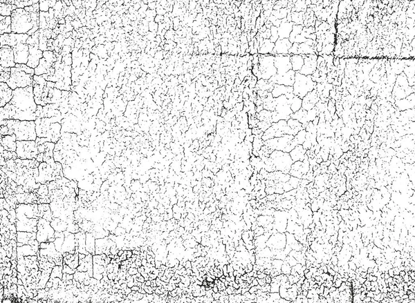 Texture de recouvrement perturbée du béton fissuré — Image vectorielle