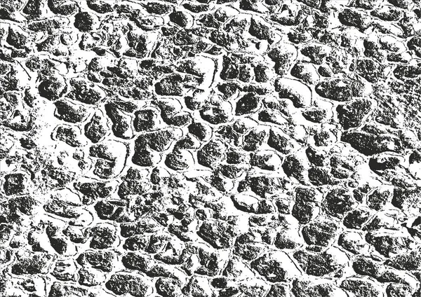 Texture de recouvrement perturbée du béton fissuré — Image vectorielle