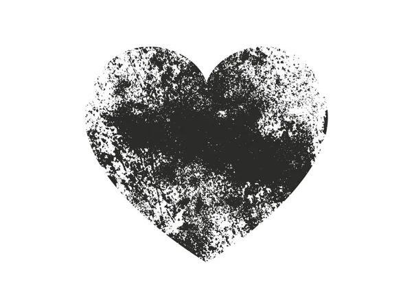 Sıkıntı grunge kalp beton doku ile izole. Tebrik kartı, Sevgililer s gün, düğün için öğe. Yaratıcı kavramı.