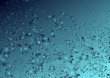 Soyut vektör kozmik psychedelic mavi ve turkuaz degrade arka plan. Fraktal parlak elemanları.