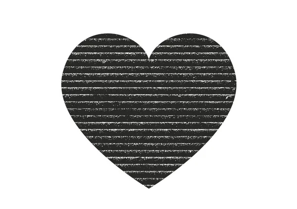 Corazón grunge de socorro aislado con textura de hormigón. Elemento para tarjeta de felicitación, día de San Valentín, boda. Concepto creativo . — Vector de stock