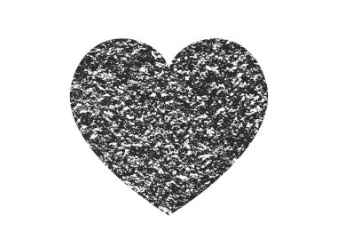 Sıkıntı grunge kalp beton doku ile izole. Tebrik kartı, Sevgililer s gün, düğün için öğe. Yaratıcı kavramı.