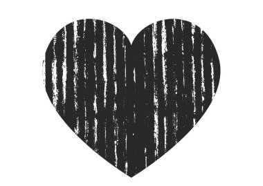 Sıkıntı grunge kalp beton doku ile izole. Tebrik kartı, Sevgililer s gün, düğün için öğe. Yaratıcı kavramı.