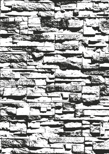 Texture de recouvrement perturbée du vieux mur de briques — Image vectorielle