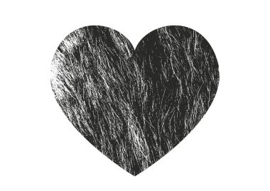 Sıkıntı grunge kalp beton doku ile izole. Tebrik kartı, Sevgililer s gün, düğün için öğe. Yaratıcı kavramı.