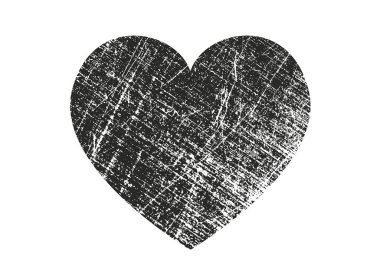 Sıkıntı grunge kalp beton doku ile izole. Tebrik kartı, Sevgililer s gün, düğün için öğe. Yaratıcı kavramı.