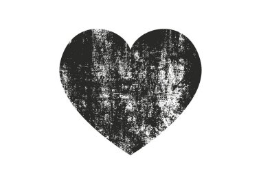 Sıkıntı grunge kalp beton doku ile izole. Tebrik kartı, Sevgililer s gün, düğün için öğe. Yaratıcı kavramı.