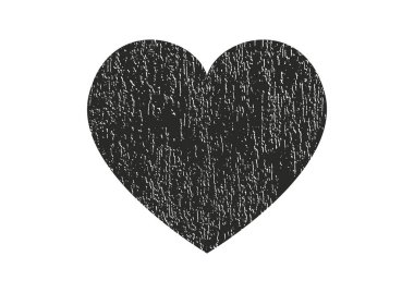 Sıkıntı grunge kalp beton doku ile izole. Tebrik kartı, Sevgililer s gün, düğün için öğe. Yaratıcı kavramı.