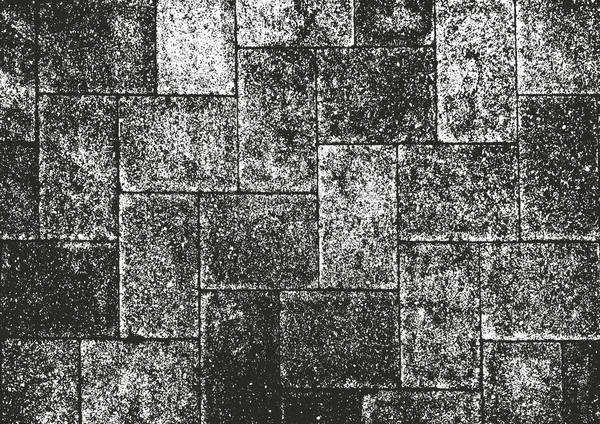 Verontruste overlay textuur van oude bakstenen muur — Stockvector