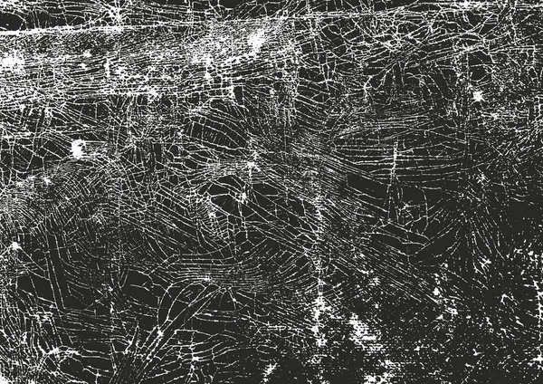 Texture de recouvrement perturbée du béton fissuré — Image vectorielle