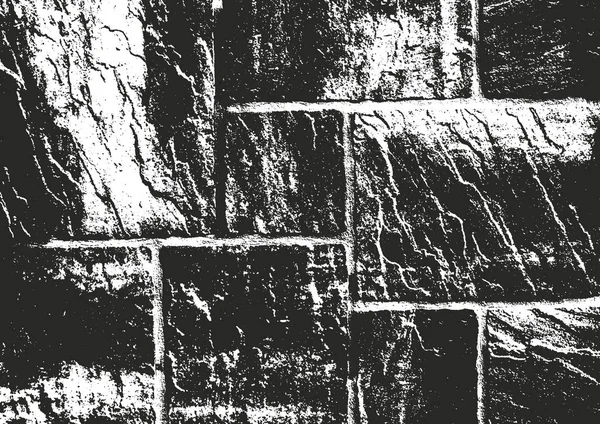 Textura superpuesta angustiada de la pared de ladrillo viejo — Archivo Imágenes Vectoriales