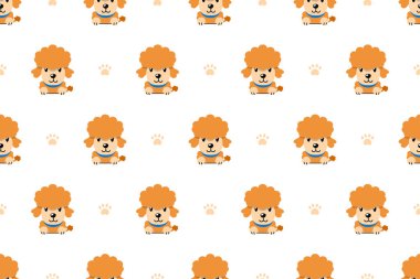 Vektör çizgi film karakteri kaniş köpek Dikişsiz desen tasarımı için.