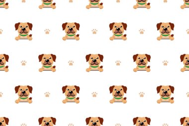 Tasarım için vektör çizgi film karakteri köpeğidir.