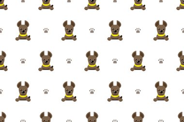 Tasarım için vektör çizgi film karakteri köpeğidir.