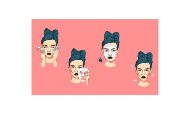 kadın kendine iyi bak hakkında yüz adım nasıl yüz serumu satır uygulamak için cilt bakım sevimli stil, yüz bakımı adımları kullanmak nasıl adımlar