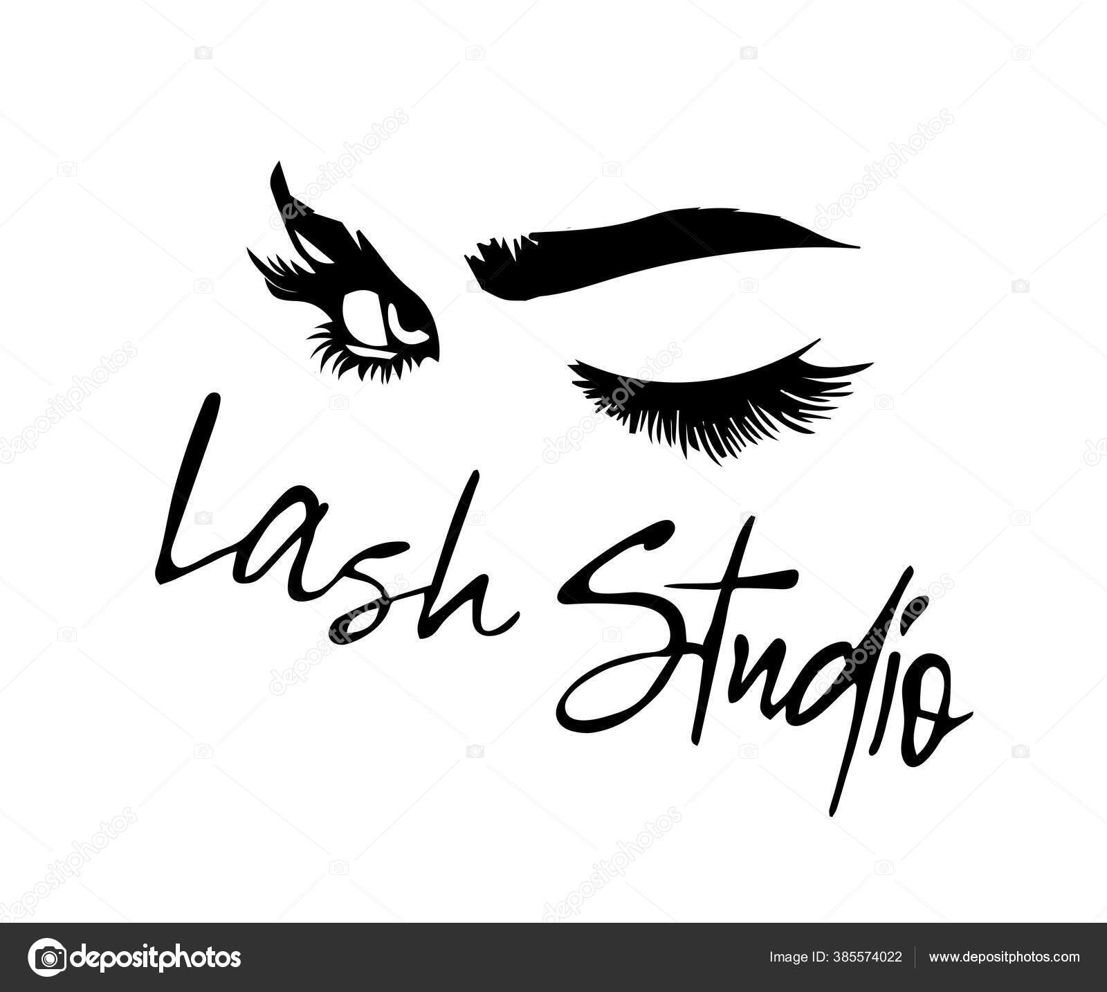 Eyelash Correction Eyelash Extensions Custom Logo Design Eyelash Logo  Eyelash Stock Vector by ©SamsonFM 385574022, image size:1600x1433