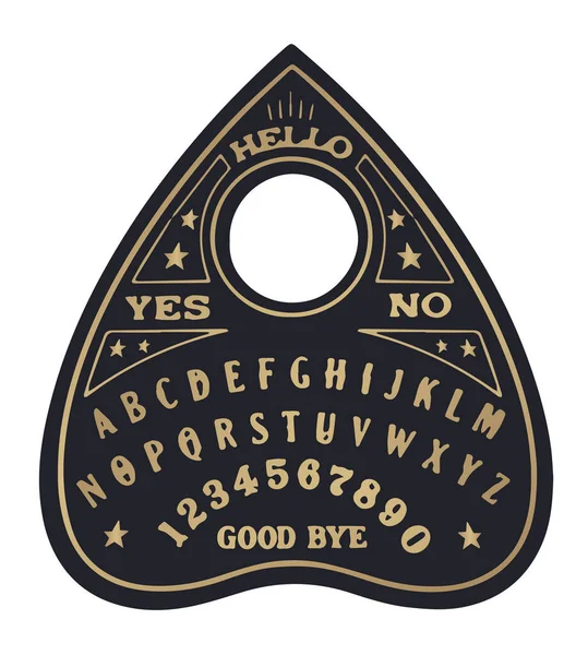 Planchette Ouija Μάτι Της Τέχνης Γραμμή Πρόνοιας Διανυσματική Απεικόνιση Που — Διανυσματικό Αρχείο