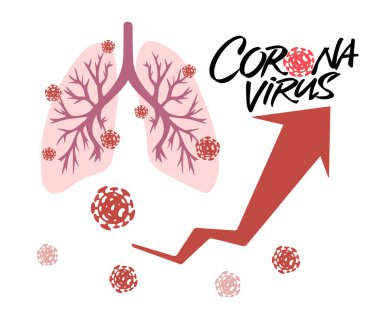 COVID-19 için eğri (2019-nCOV) Coronavirus. Salgın hastalıkları durdurmak için erken davranın.