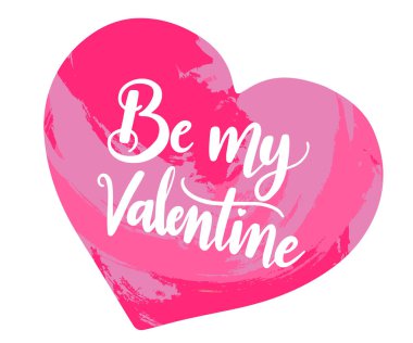 Sevgililer Günü tebrik kartı seti, arka planda el yazısıyla yazılmış tebrik mektupları ve dekoratif desenli fırça darbeleri. Sevgililer günün kutlu olsun, seni seviyorum.